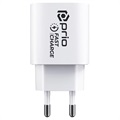 Prio Fast Charge USB-C Stopcontact Lader - 20W - Wit