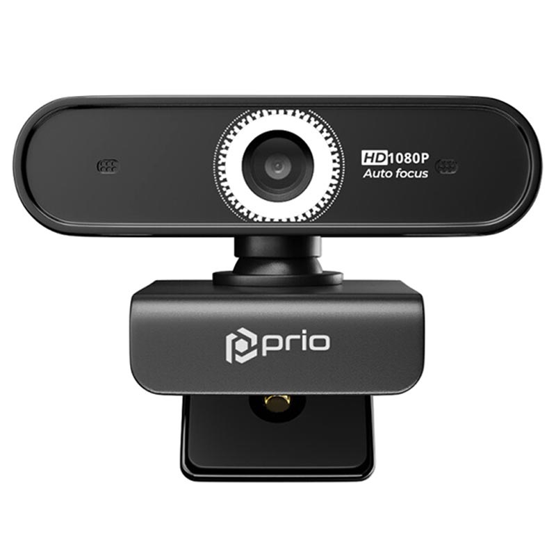 paspoort Regelmatig aantrekkelijk Prio Full HD Webcam met Autofocus & Low Light Boost - Zwart