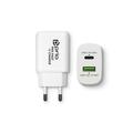 Prio PWC-1204 Snelle Muurlader - 25W PD USB-C, 18W QC3.0 USB-A - Wit