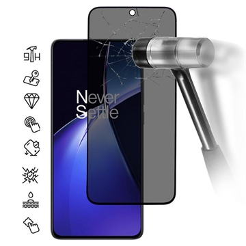 OnePlus Nord CE5 Privacy Full Cover Glazen Screenprotector - Zwarte Rand