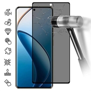 Realme 12 Pro/12 Pro+ Privacy Full Cover Glazen Screenprotector - Zwarte Rand