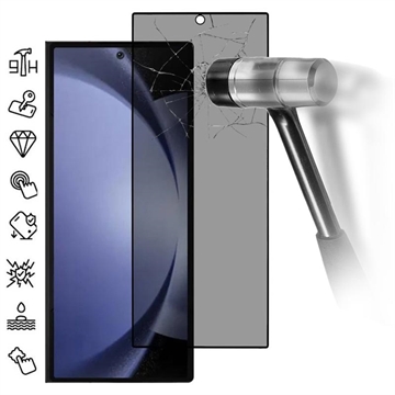 Samsung Galaxy Z Fold6 Privacy Full Cover Glazen Screenprotector - Zwarte Rand