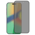 iPhone 15 Pro Privacy Full Cover Glazen Screenprotector - Zwarte Rand