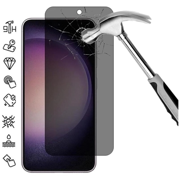 Samsung Galaxy S24+ Privacy Glazen Screenprotector - 9H