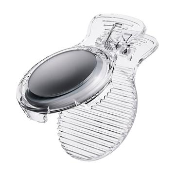 Beschermende Clip Case voor Apple AirTag 1/2 Tracker Bluetooth Locator PC Cover - Doorzichtig