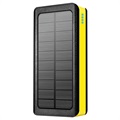 Psooo PS-406 Solar Power Bank/Draadloze Oplader - 20000mAh - Geel