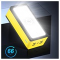 Psooo PS-406 Solar Power Bank/Draadloze Oplader - 40000mAh - Geel