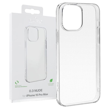 iPhone 15 Pro Max Puro 0.3 Nude TPU Hoesje - Doorzichtig