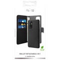 Puro 2-in-1 OnePlus 9 Pro Magnetisch Portemonnee Hoesje - Zwart
