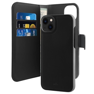 Puro 2-in-1 iPhone 11 Magnetisch Portemonnee Hoesje - Zwart