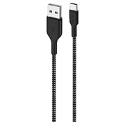 Puro Fabric Ultra-Strong USB-A / USB-C Kabel - 1,2 m, 30 W