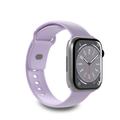 Apple Watch Series Ultra 2/Ultra/9/8/SE (2022)/7/SE/6/5/4/3/2/1 Puro Icon Siliconen Band - 49mm/45mm/44mm/42mm - Lavendel