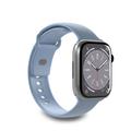 Apple Watch Series Ultra 2/Ultra/9/8/SE (2022)/7/SE/6/5/4/3/2/1 Puro Icon Siliconen Band - 49mm/45mm/44mm/42mm - Lichtblauw