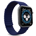 Puro Icon Link Apple Watch Series 7/SE/6/5/4/3/2/1 Band - 45mm/44mm/42mm - Blauw