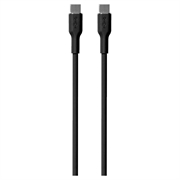 Puro Icon Zachte USB-C / USB-C Kabel - 1,5m - Zwart