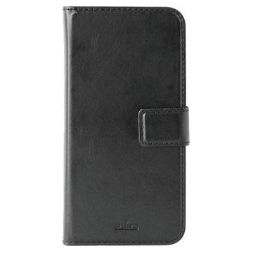 Huawei P10 Lite Puro Milano Portemonnee Case - Zwart