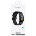 Puro Sport Plus Fitbit Charge 5 siliconen band - zwart