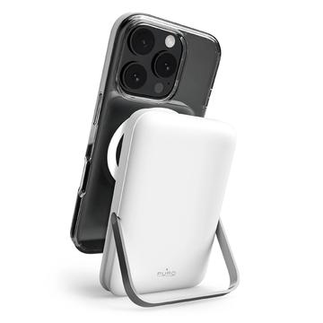 Puro Stand Power Mag 10000mAh Draadloze Power Bank - MagSafe compatibel - Wit