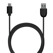 Puro USB-A / USB-C laad- en synchronisatiekabel - 1m, 2A - Zwart