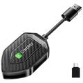 Q1D 2-in-1 bedrade naar draadloze CarPlay & Android Auto adapter - USB-A/USB-C aansluitingen