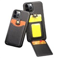 Qialino Business Style iPhone 12 Pro Max Leren Case - Zwart