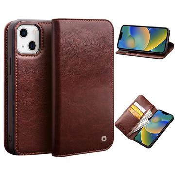 Qialino Classic Samsung Galaxy S21+ 5G Wallet Leren Hoesje - Zwart
