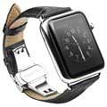 Apple Watch Series 7/SE/6/5/4/3/2/1 Qialino lederen polsband - 45 mm/44 mm/42 mm