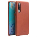 Qialino Premium Huawei P30 Leren Case - Bruin