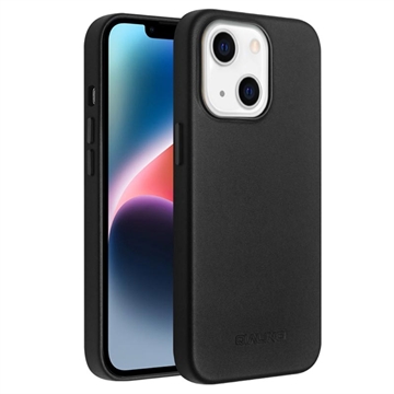 Qialino Premium Iphone 12 Pro Max Leren Hoesje - Zwart