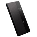 Qialino Smart View Huawei Mate 40 Pro Leren Flip Case - Zwart