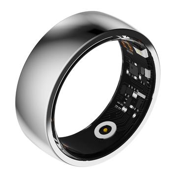 R09M Gezondheidsmonitoring Smart Ring - Maat: 21.8mm - Zilver