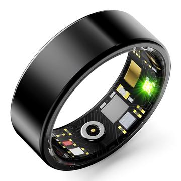 R11M Stijlvolle smart ring - Maat: 13/22.2mm - Zwart