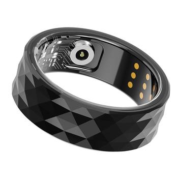 R12M Waterdichte Smart Ring - Maat: 17.8mm - Zwart