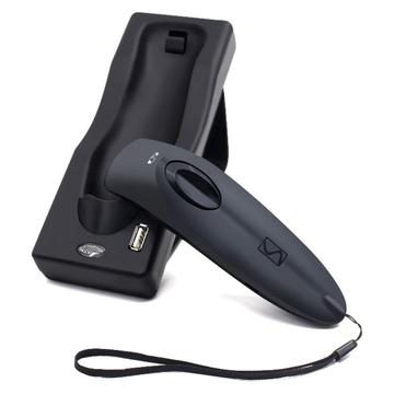 R40 Draadloze 2D streepjescodescanner met oplaadbasis - Bluetooth, 2.4GHz - Zwart