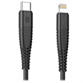 RAVPower RP-CB020B Kevlar Gevlochten USB-C / Lightning Kabel - 1m - Zwart