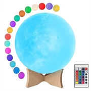RGB LED-maanlamp / nachtlampje YK2302 - 15cm, 1000mAh