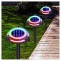 RGB LED-tuinlamp op zonne-energie met 7 verschillende kleuren