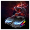 RGB Laptop Koelpad & Desktop Standaard YL-017 - Zwart