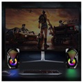 RGB Stereo Gaming Luidsprekers X2 - 2x3W - Zwart