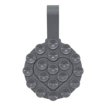 RK-X18/19 Silicone Hartvormige Zuignap Telefoonhouder - Dubbelzijdig, Afneembare Houder - Grijs