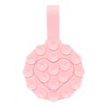 RK-X18/19 Silicone Hartvormige Zuignap Telefoonhouder - Dubbelzijdig, Afneembare Houder - Roze