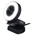 Razer Kiyo FullHD Webcam met Ring Licht - 1080p, 16-bit 48kHz - Zwart
