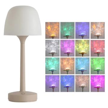 Oplaadbare RGB Oceaan golf Projectorlamp met afstandsbediening