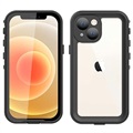 Redpepper Dot+ iPhone 13 Mini Waterdicht Hoesje - IP68 - Donkergrijs / Zwart