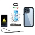Redpepper Dot+ iPhone 13 Pro Waterdicht Hoesje - IP68 - Blauw / Zwart