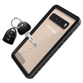 Redpepper IP68 Samsung Galaxy S10 5G Waterdicht Hoesje - Zwart / Doorzichtig