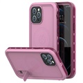 Redpepper iPhone 12 Pro Max Magnetisch Waterdicht Hoesje - IP68 - Roze