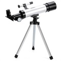 Refractietelescoop met statief voor beginners - 90x, 50 mm, 390 mm