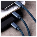 Remax Gition 3-in-1 USB Kabel - Lightning, Type-C, MicroUSB - Blauw