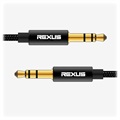 Rexus Universele 3.5mm AUX Audiokabel - 10m - Zwart
